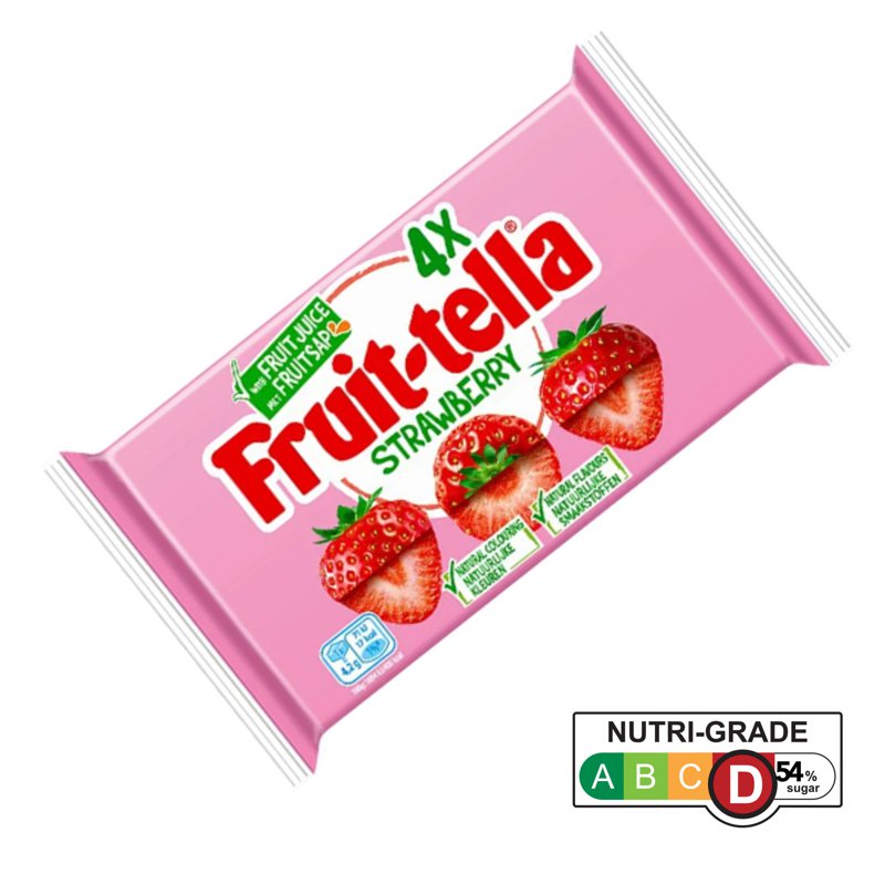 Fruit Tella Favourites, Strawberry Juice Colouring & Flavours