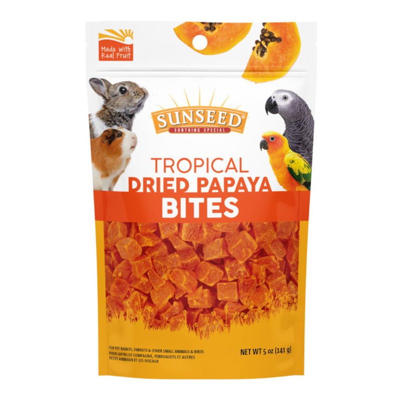 SUNSEED Tropical Dried Papaya Bites