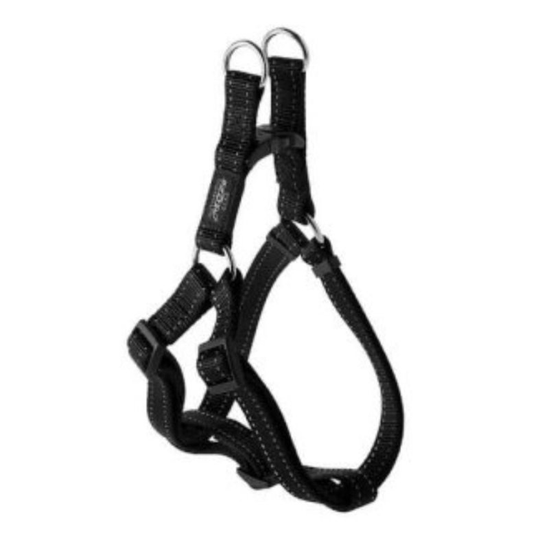 Rogz Utility Fanbelt Step In Harness - Black (Large) 90 G
