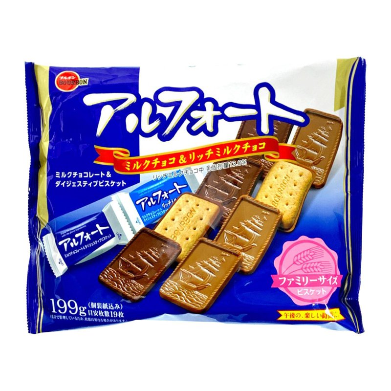 Bourbon Alfort Chocolate Biscuit Family Size