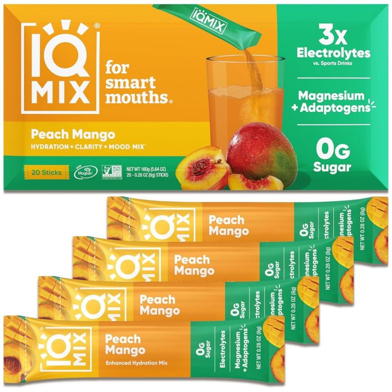 IQBar IQMix Hydration Electrolytes Powder - Peach Mango