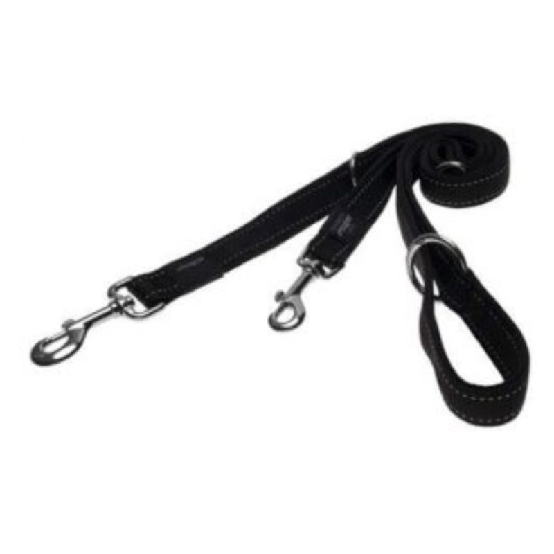 Rogz Utility Fanbelt Fixed Lead - Black (Large) 1.4m 100 G