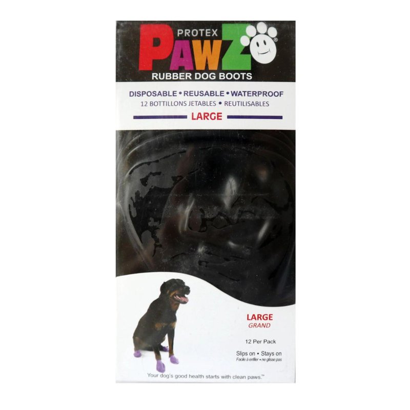 Pawz Waterproof Boots (Large) (Black) 75 G