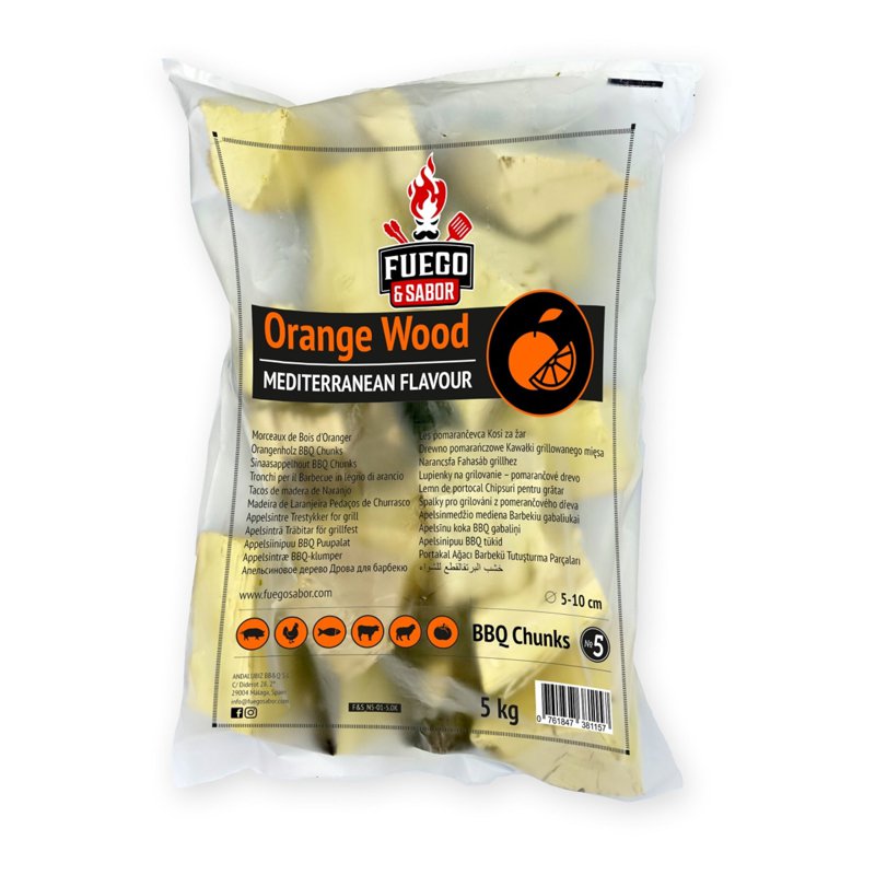 Fuego & Sabor Bbq Smoker Wood Chunks N5 (Orange)