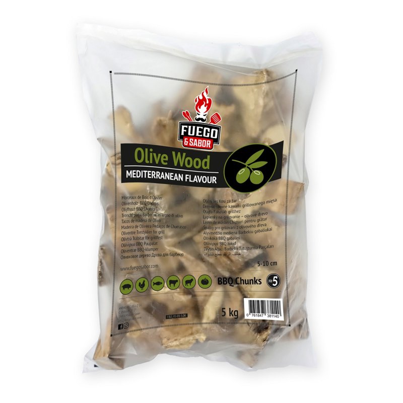 Fuego & Sabor Bbq Smoker Wood Chunks N5 (Olive)