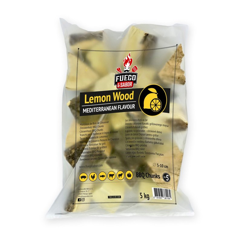 Fuego & Sabor Bbq Smoker Wood Chunks N5 (Lemon)