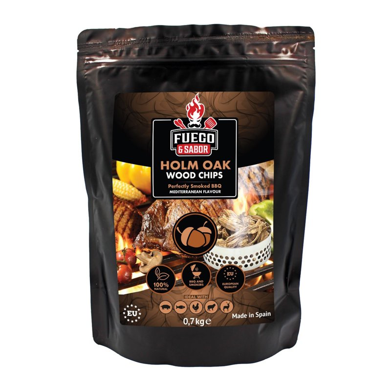 Fuego & Sabor Bbq Smoker Wood Chips N3 (Holm Oak)