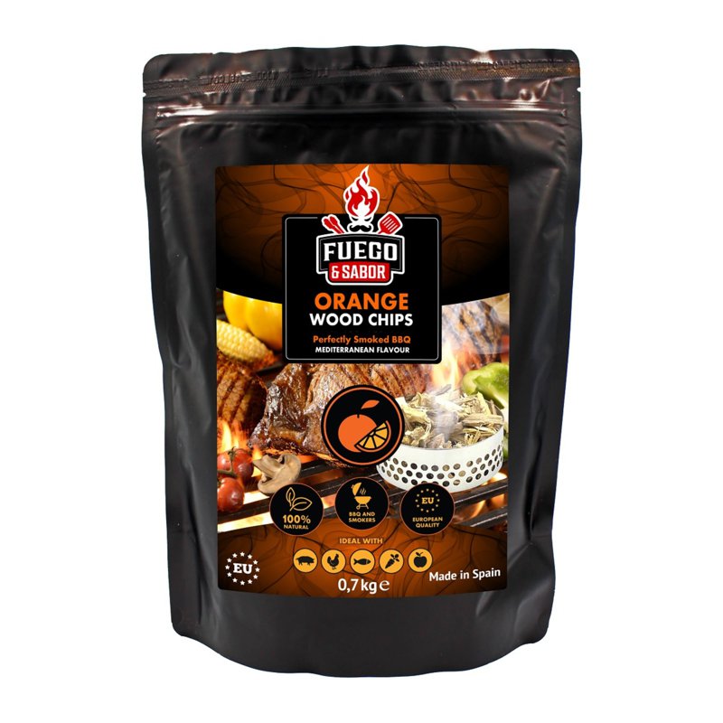 Fuego & Sabor Bbq Smoker Wood Chips N3 (Orange)