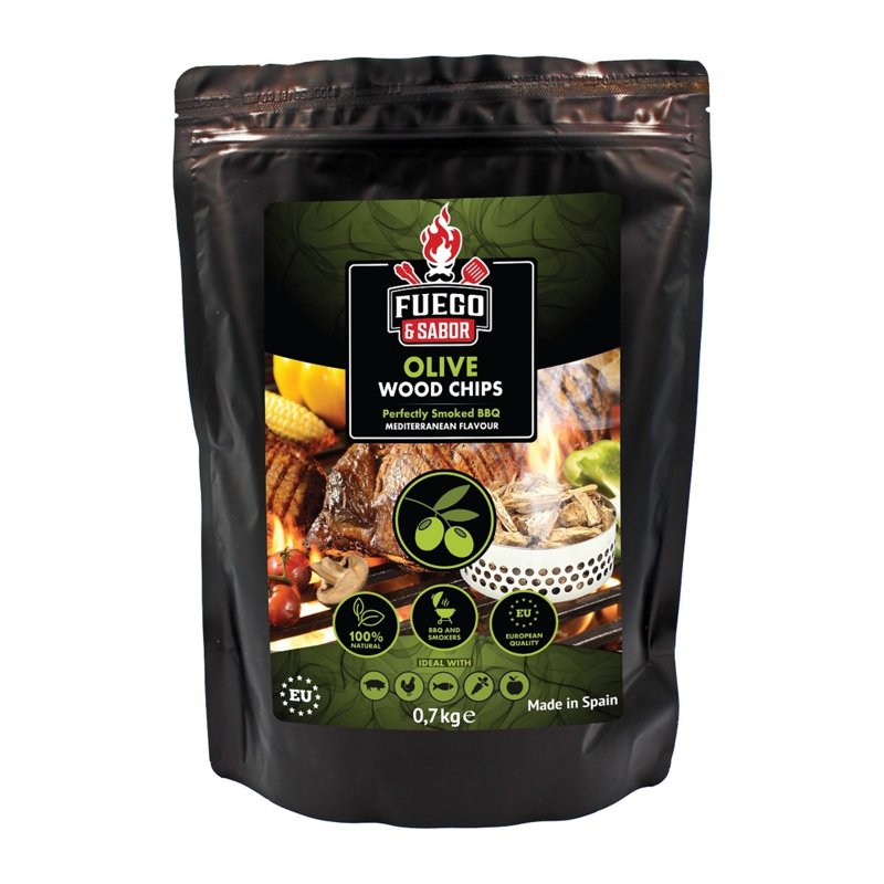 Fuego & Sabor Bbq Smoker Wood Chips N3 (Olive)