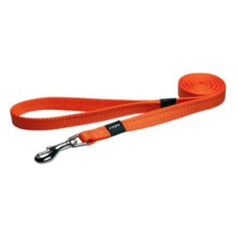 Rogz Utility Snake Fixed Lead - Orange (Medium)1.4m