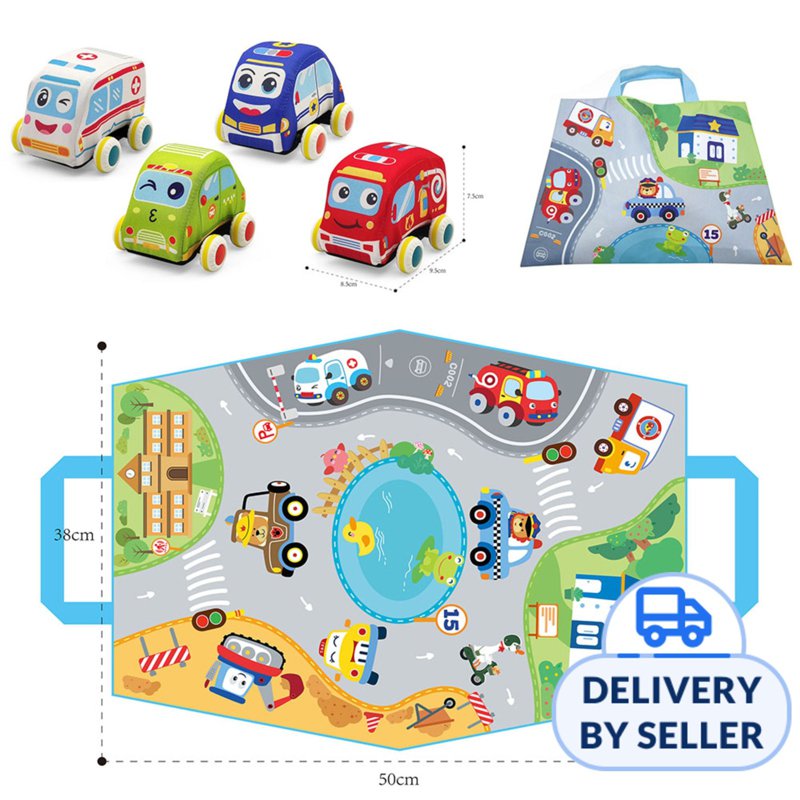 Lucky Baby Soft Pull Back Vehicle Set 1 S