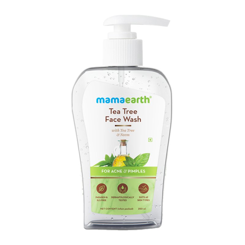 Mamaearth Tea Tree Facewash For Acne & Pimples 250 ML