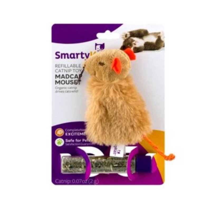 Smartykat Madcap Mouse Refillable Catnip Toy