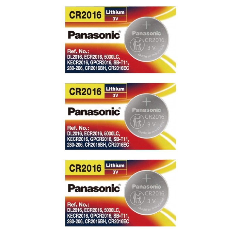 Panasonic Lithium CR2016 Coin batteries - 3V 3 S