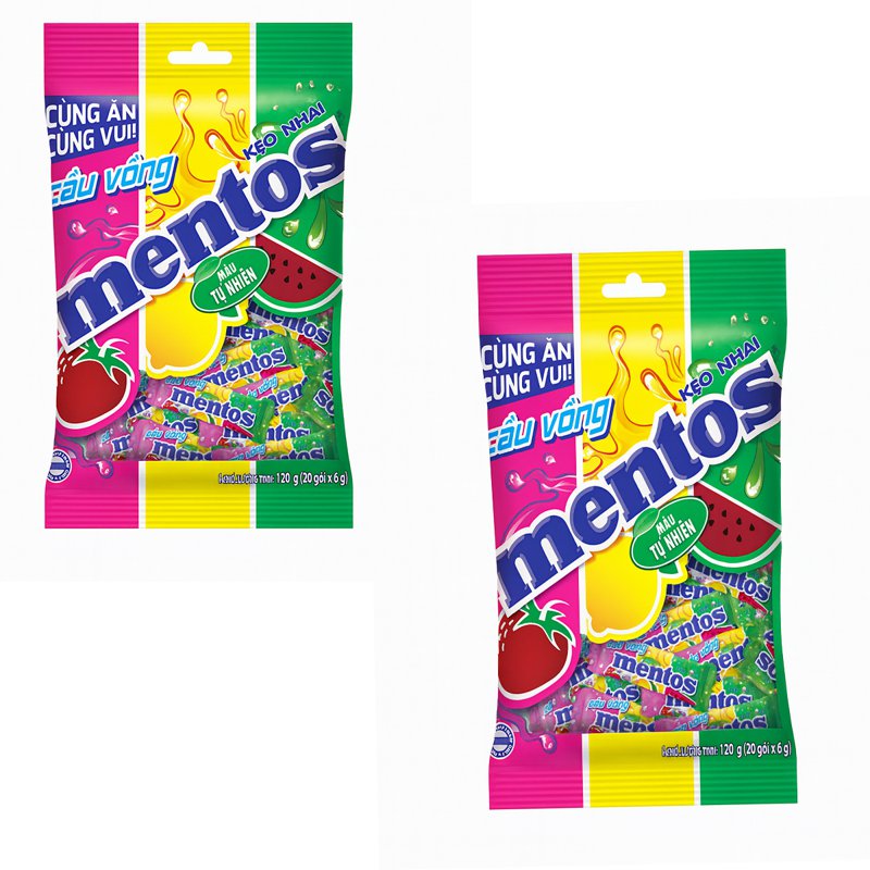 Mentos Mini Rainbow Chewy Dragees Candy 2 S