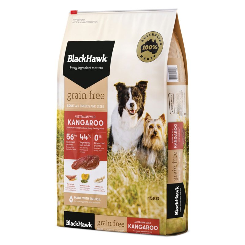 Black Hawk Kangaroo Grain Free For Adult Dog