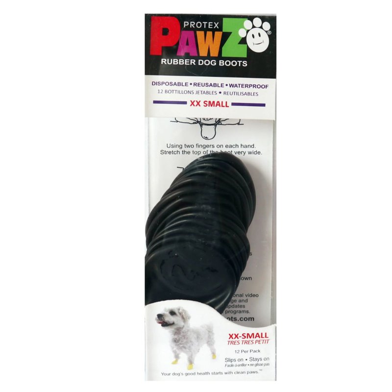 Pawz Waterproof Boots (XXS)(Black) 60 G