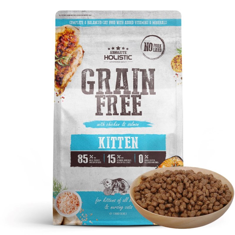 Absolute Holistic Grain Free Dry Cat Food - Kitten