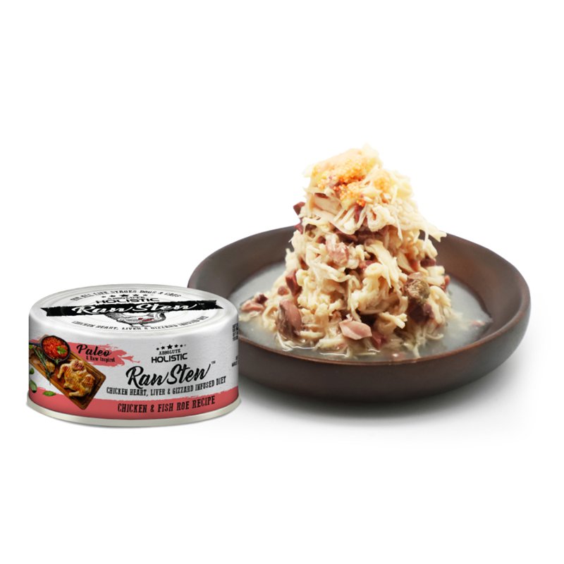 Absolute Holistic Raw Stew Food For Cat&Dog-Chicken&Fish Roe