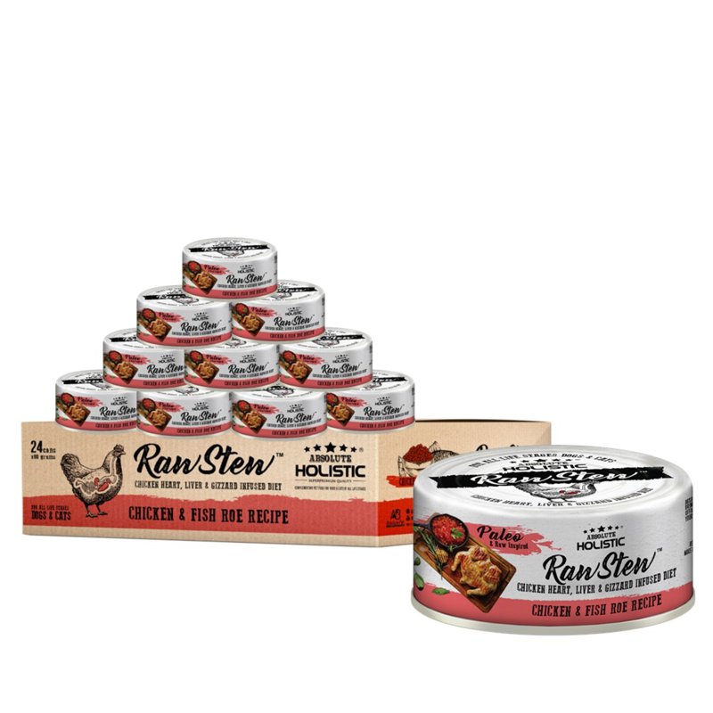 Absolute Holistic Raw Stew Food For Cat&Dog-Chicken&Fish Roe