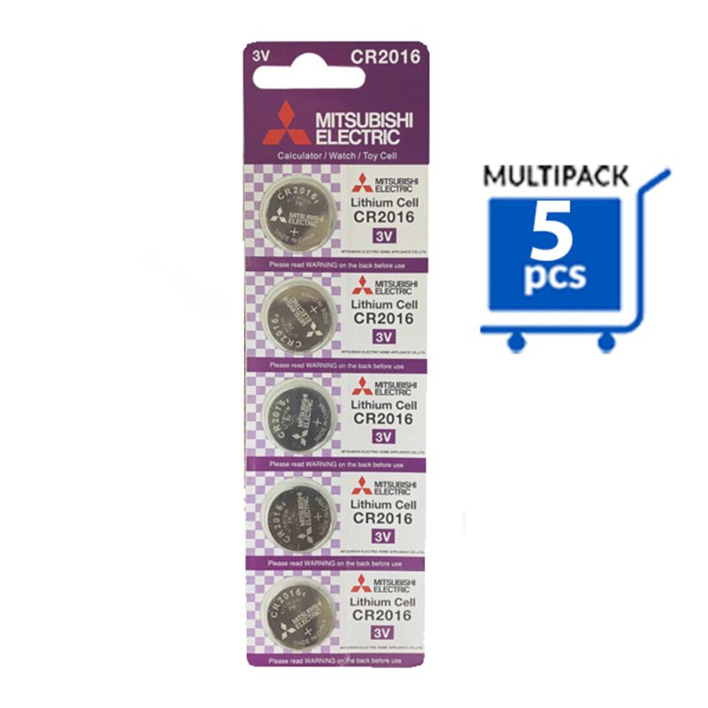 Mitsubishi Lithium Cr2016 - 3V - Button Cell 1 S