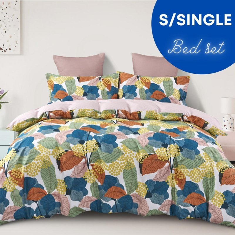 Rinco 100% Cotton 600TC Bed Set (S Single) Carla