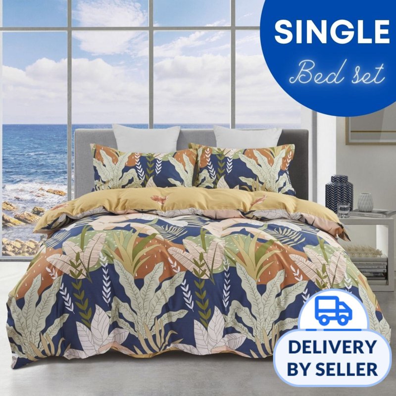 Rinco 100% Cotton 600TC Bed Set (Single) Autumn