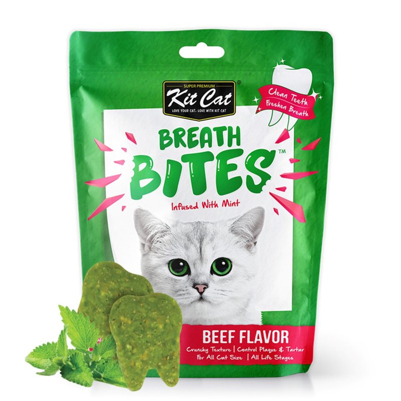Kit Cat Breath Bites Cat Treats - Beef