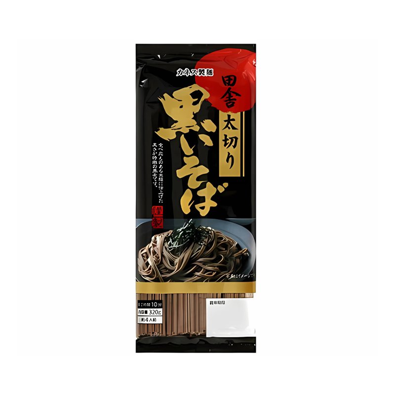 Kirei Inaka Kuroi Soba Thick Cut Black Japanese Noodle