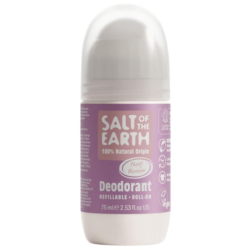 Salt Of The Earth Natural Roll-On Deodorant Peony Blossom