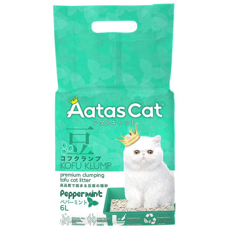 AATAS CAT Kofu Klump Tofu Cat Litter - Peppermint (Ctn)