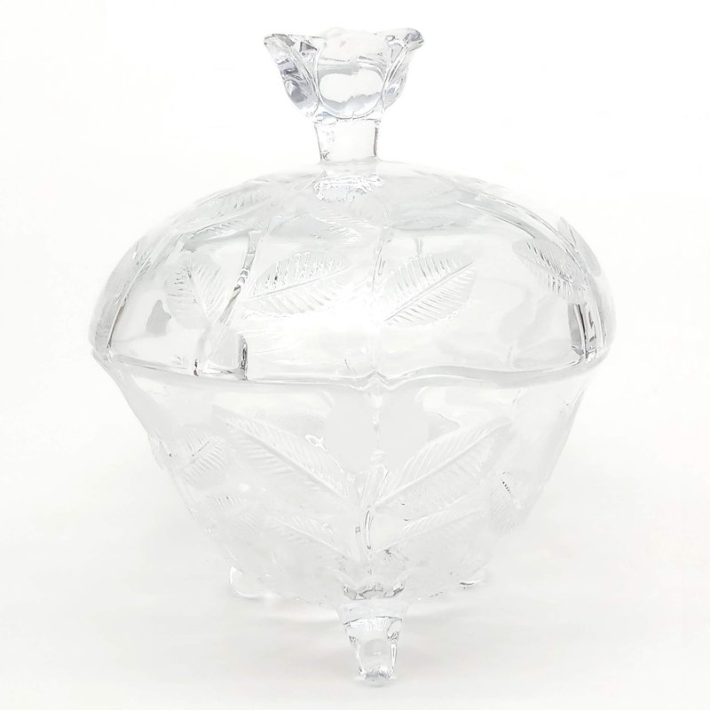 Caterina Crystal 3-Toed Oval Covered Candy Jar L18xH20Cm 1 S