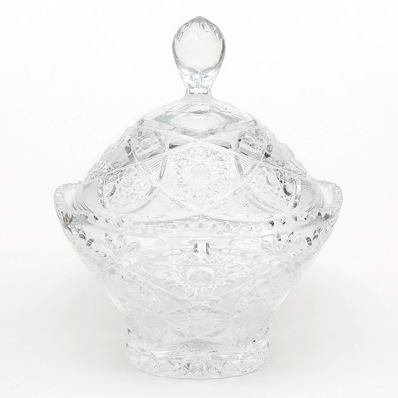 Caterina Crystal Oval Covered Candy Jar L20xH24Cm 1 S