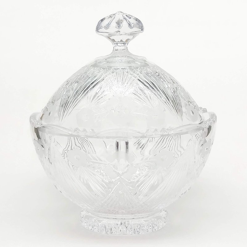 Caterina Crystal Oval Covered Candy Jar L20xH23Cm 1 S