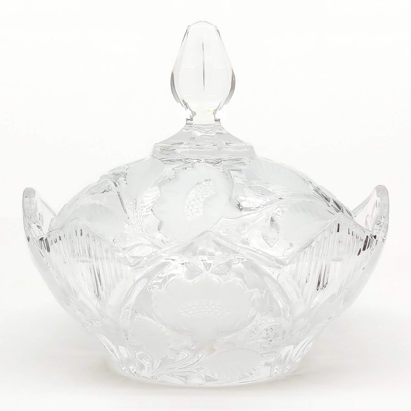 Caterina Crystal Oval Covered Candy Jar L21xH20Cm 1 S