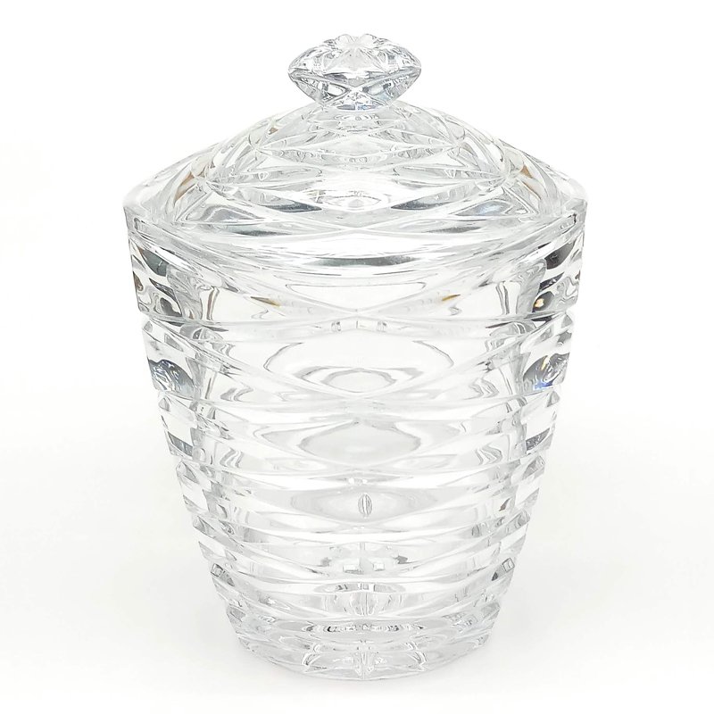 Caterina Crystal Triangular Covered Candy Jar L17xH25Cm 1 S