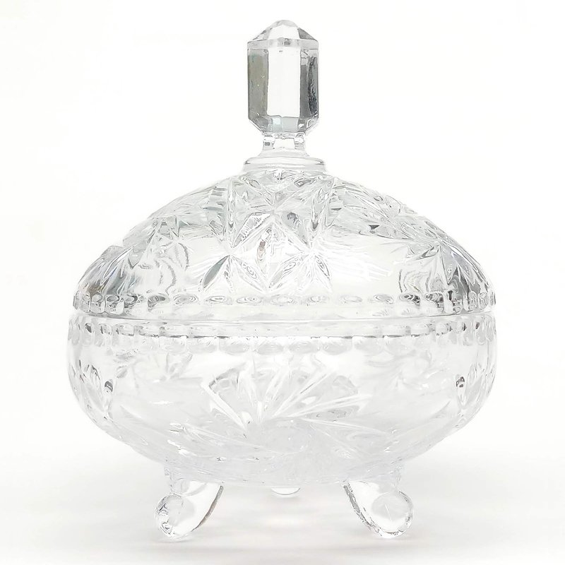 Caterina Crystal 3-Toed Covered Candy Jar D16xH19Cm 1 S