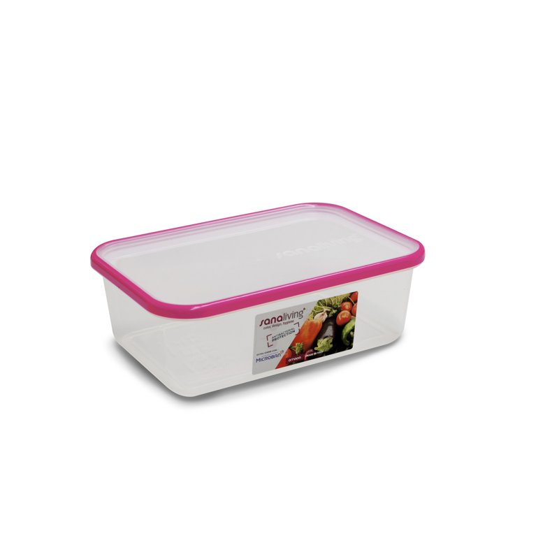 OMADA Sanaliving Flat antibacterial container - fushia