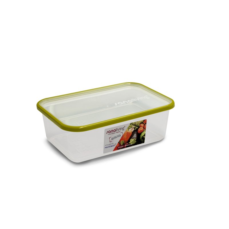 OMADA Sanaliving Flat antibacterial container - green