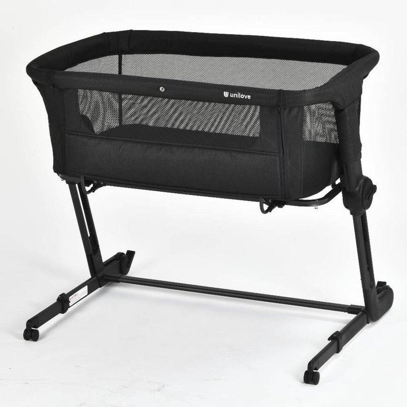 Unilove Hug Me Plus Airflow Bedside Baby Crib - Modern Black 1 S