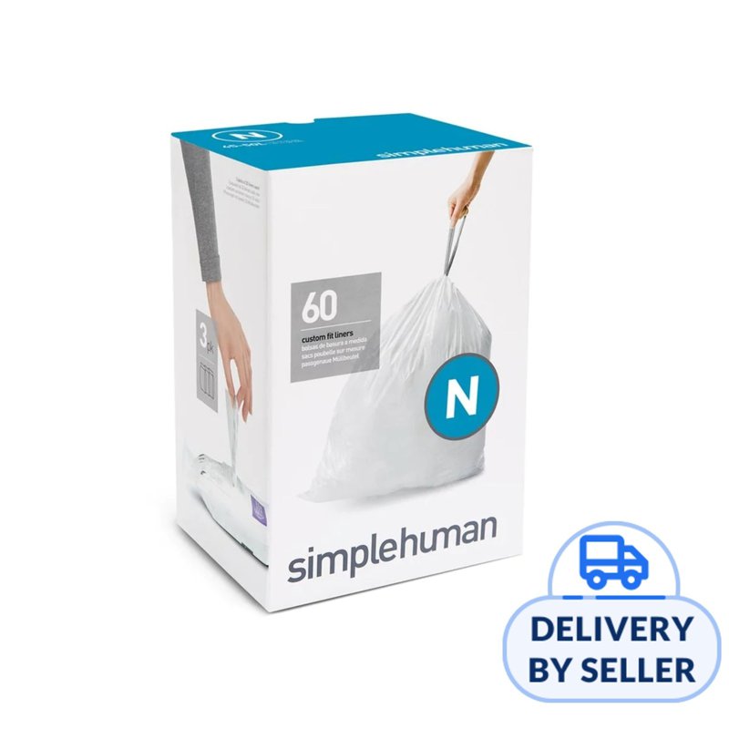 Simplehuman Code N Custom Fit 45- Bin Liners (60 Liners)