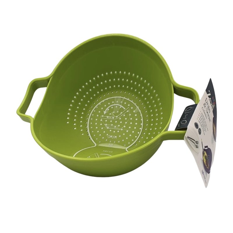 Zeal Drain and Serve Colander (Green)22cm 1 S