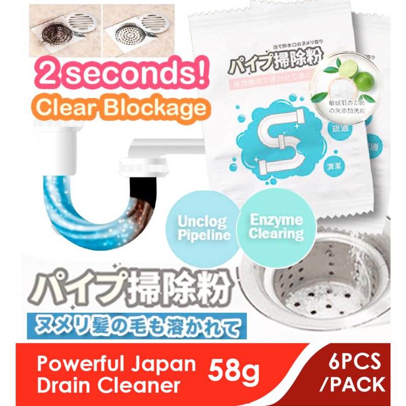 Krafter Powerful Sink Drain Cleaner Unclog Cleaning Powder