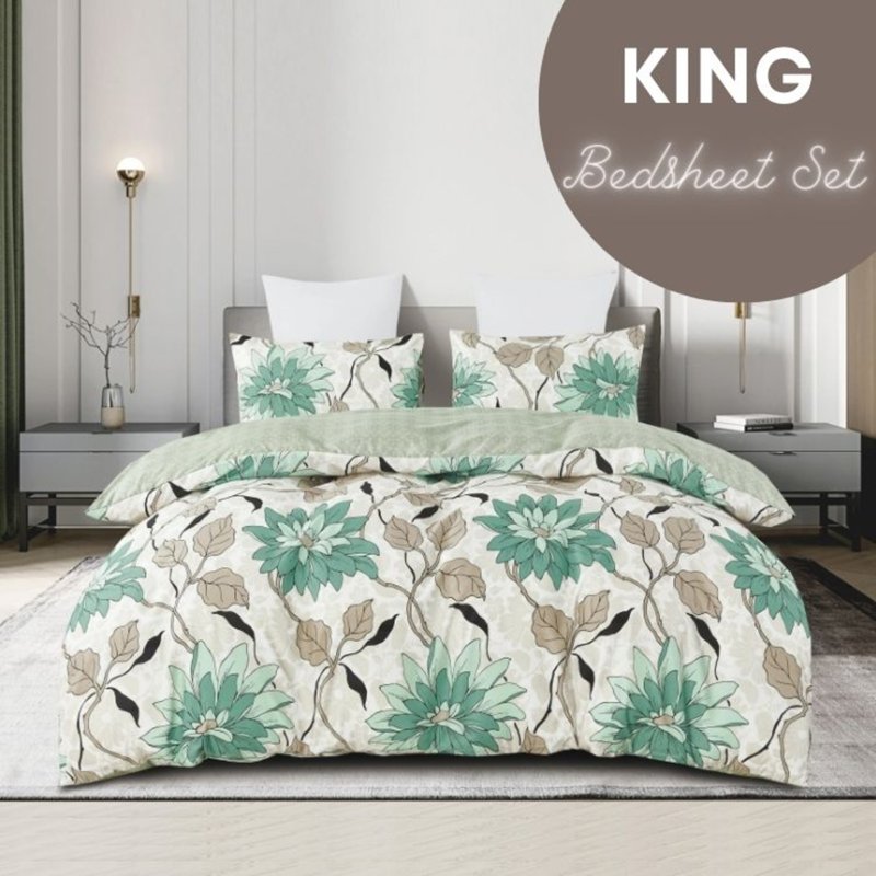 Microfine 500TC Microfiber Bedsheet Set (King) Rashel