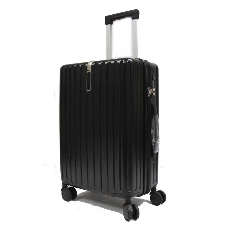 24" Cotton Candy PC Luggage with 8 Spinner Wheels - Black 1 S