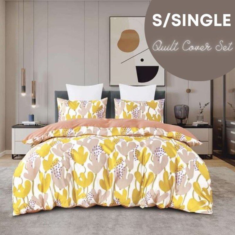 Microfine 500TC Microfiber Quilt Cover Set (S Single) Thamel