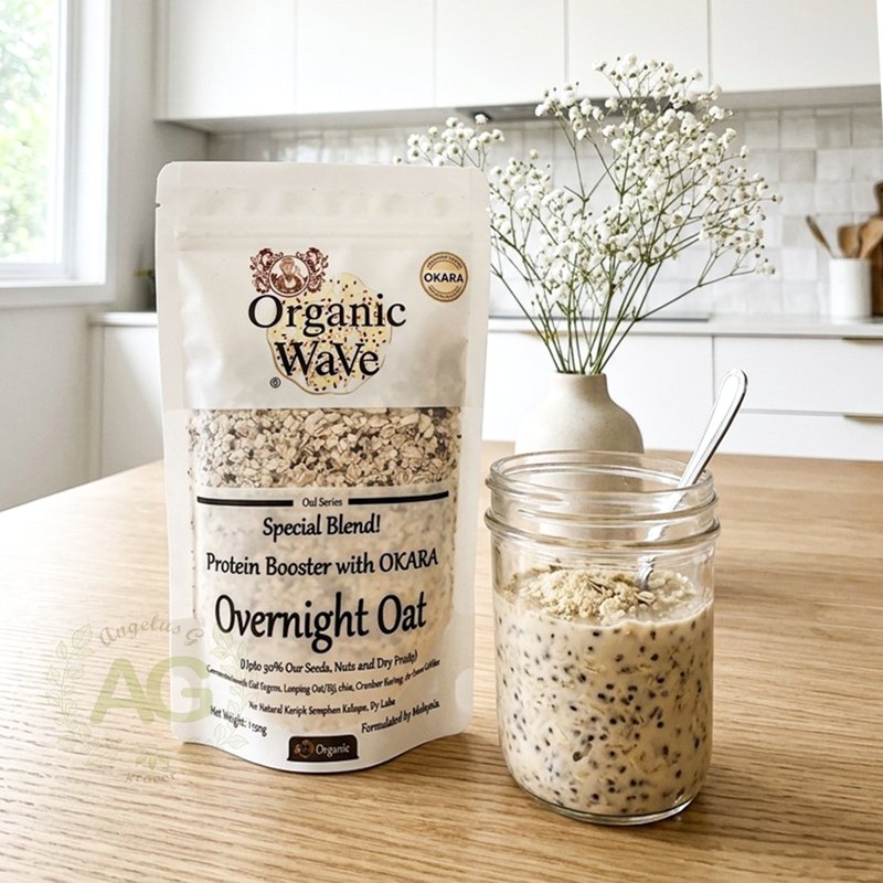 Organic Wave Overnight Oat - Protein Booster with Okara Powde