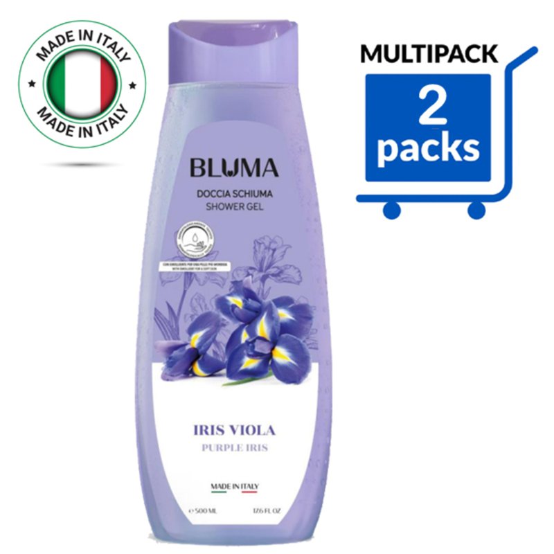 Bluma Italy Purple Iris Showergel Refresh,Moisture,DermoTeste