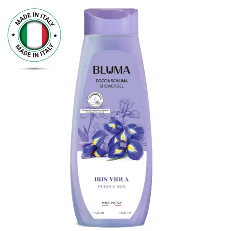 Bluma Italy Purple Iris Showergel Refresh,Moisture,DermoTeste