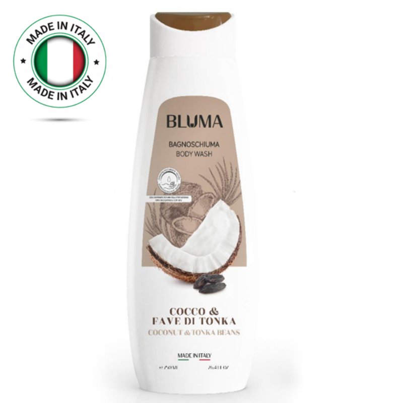 Bluma Italy Coconut Body Wash NaturalMoisturizing-Derma Teste